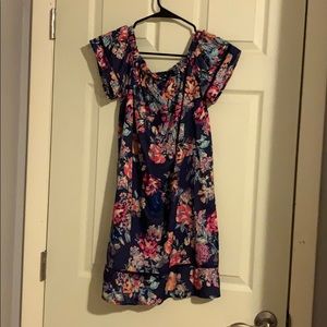 Multi-colored Floral Dress